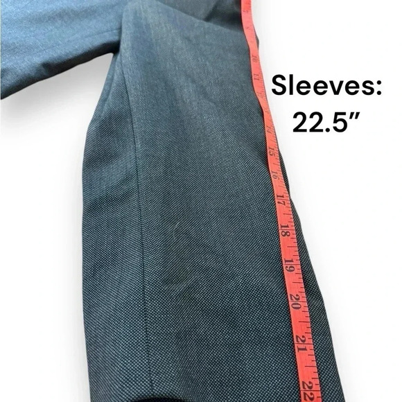 Brooks Brothers 1818 Madison Suit Jacket Size 42 | Gray/Blue | 100% Wool - Picture 5 of 7